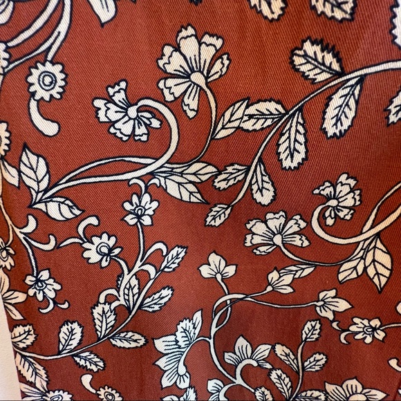 Lovers + Friends Revolve High Rise Drew Pant In Zoe Rust Floral Size XS - NWT - Picture 3 of 13